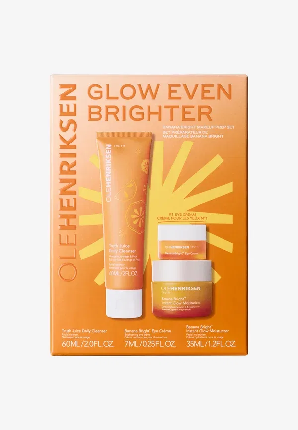 Набор для ухода за кожей с витамином C Glow Even Brighter Banana Bright Makeup Prep Set Olehenriksen — фото 3