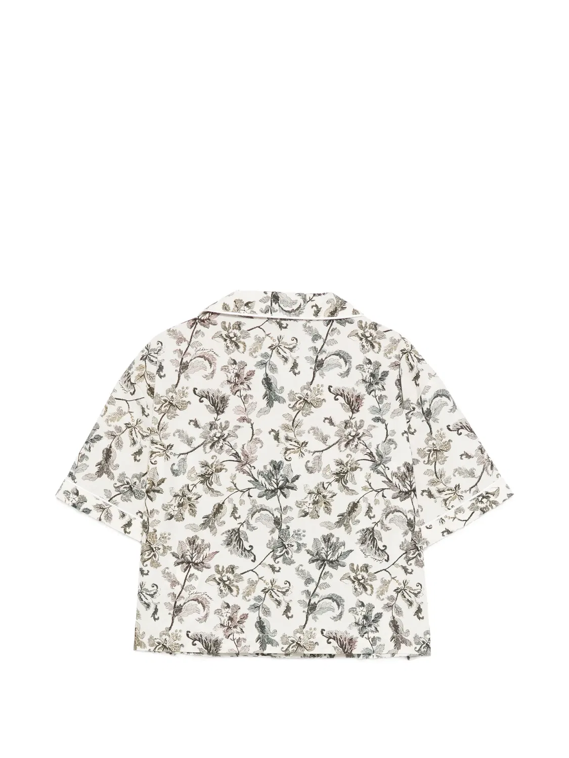 Флористическая рубашка с пуговицами Golden Goose, нейтральные — фото 2