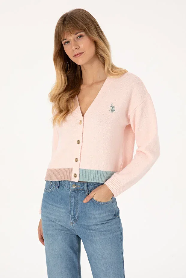Женский кардиган с V-образным вырезом U.S. Polo Assn., Powder
