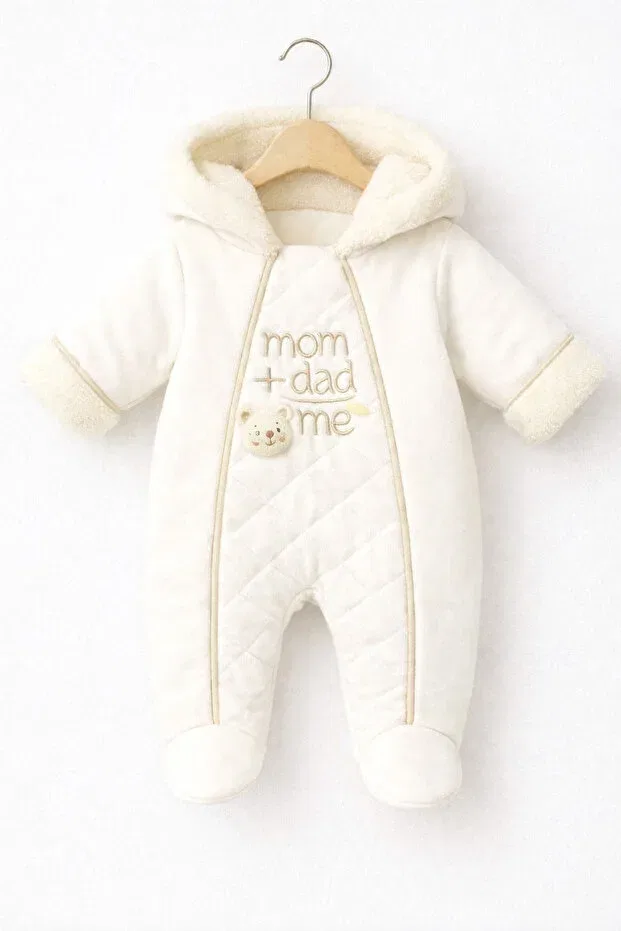 Детский комбинезон для новорожденных из велсофта Астронавт Kardeşler Bebe, White1