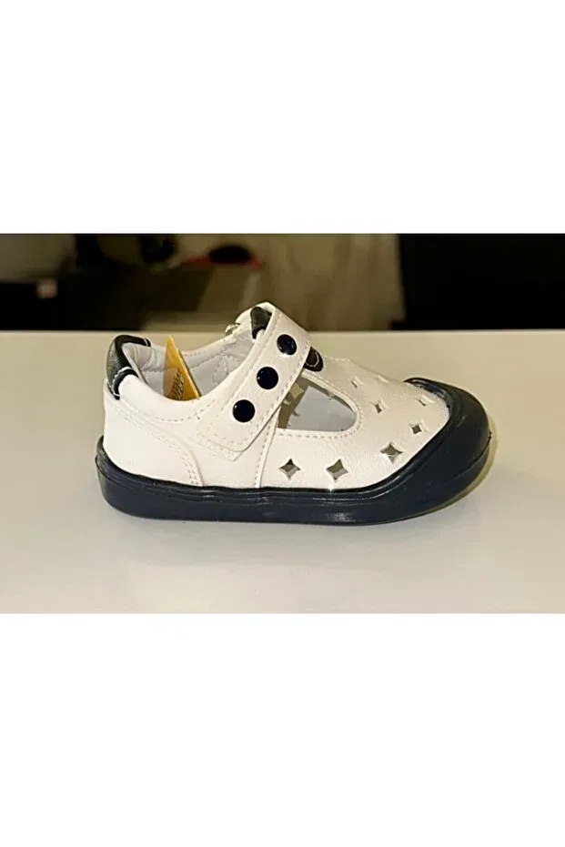 Детские туфли для мальчиков с липучкой Arzen, Navy Blue And White