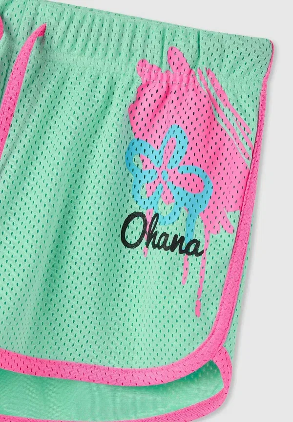 Шорты с принтом Ginnico Terranova, Animal Print, Light Green, светло-бирюзовый — фото 3