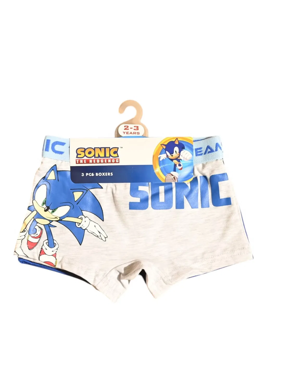 Трусы-боксеры с принтом комплект из 3 штук Sonic, разноцветный — фото 2