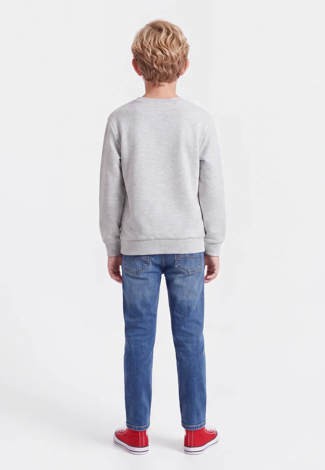 Nmmlorenzo - толстовка Name It, Light Grey Melange — фото 2