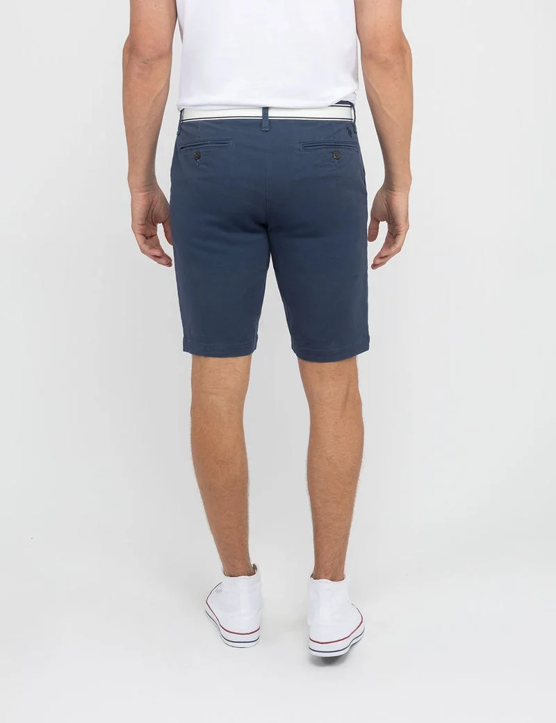 Мужские шорты U.S. Polo Assn. Hartford Belted, синий — фото 3