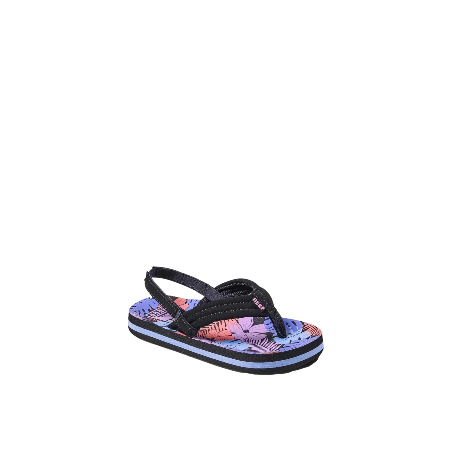 Детские шлепанцы Reef Little Ahi, фиолетовый Fronds, мультиколор