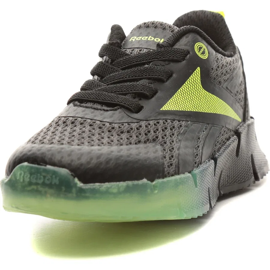 Детские кроссовки с эластичными шнурками Reebok 4W Zig N' Glow Elastic Lace, Черный — фото 2