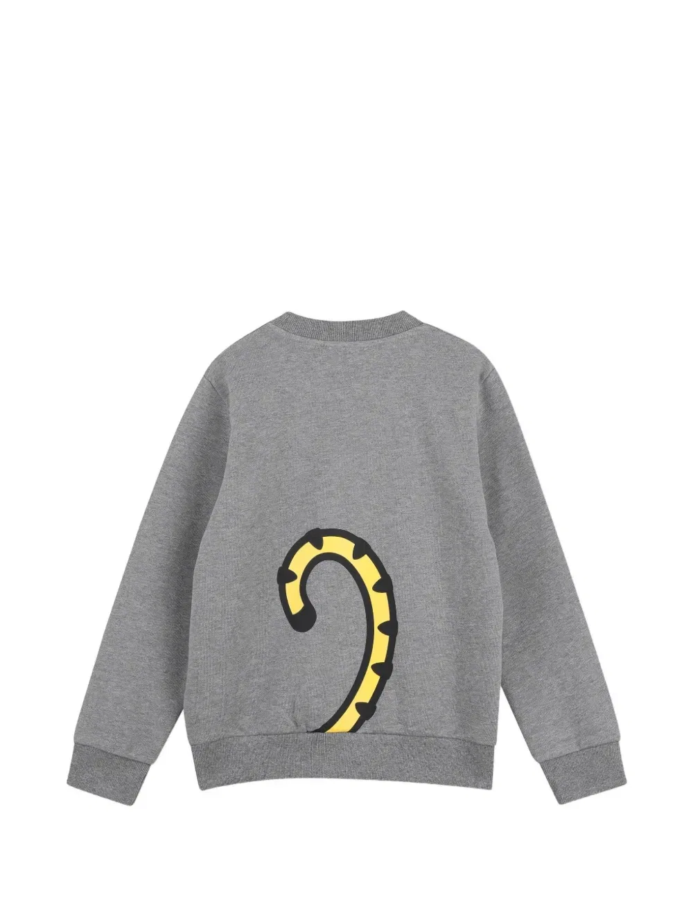 Свитер с тигровым принтом Kenzo Kids, серый — фото 2