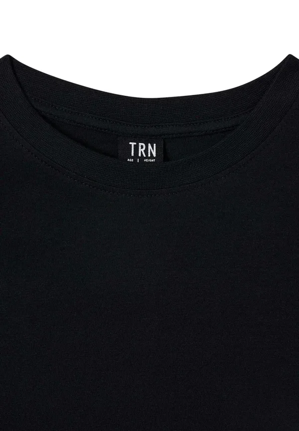 Комплект из 3 футболок хлопок basic t-shirt Terranova Black, черный — фото 3