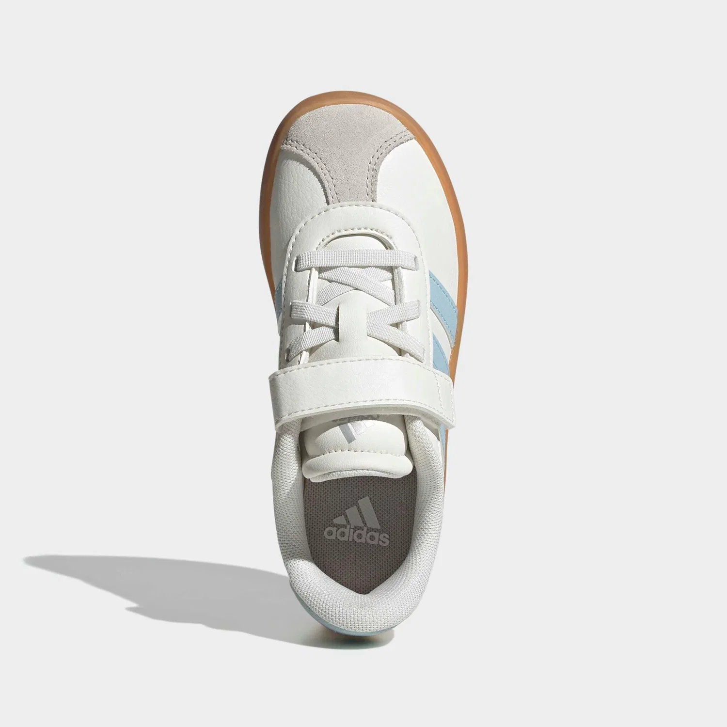Детские спортивные кроссовки в стиле скейт Adidas Sportswear, Core White/Ice Blue — фото 4