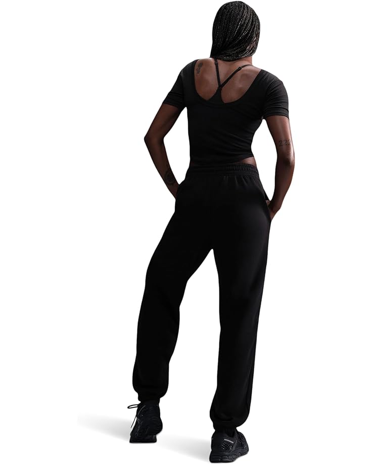 Брюки Nike Sportswear Phoenix Fleece High-waisted Oversized Sweatpants, цвет Black/Sail — фото 2
