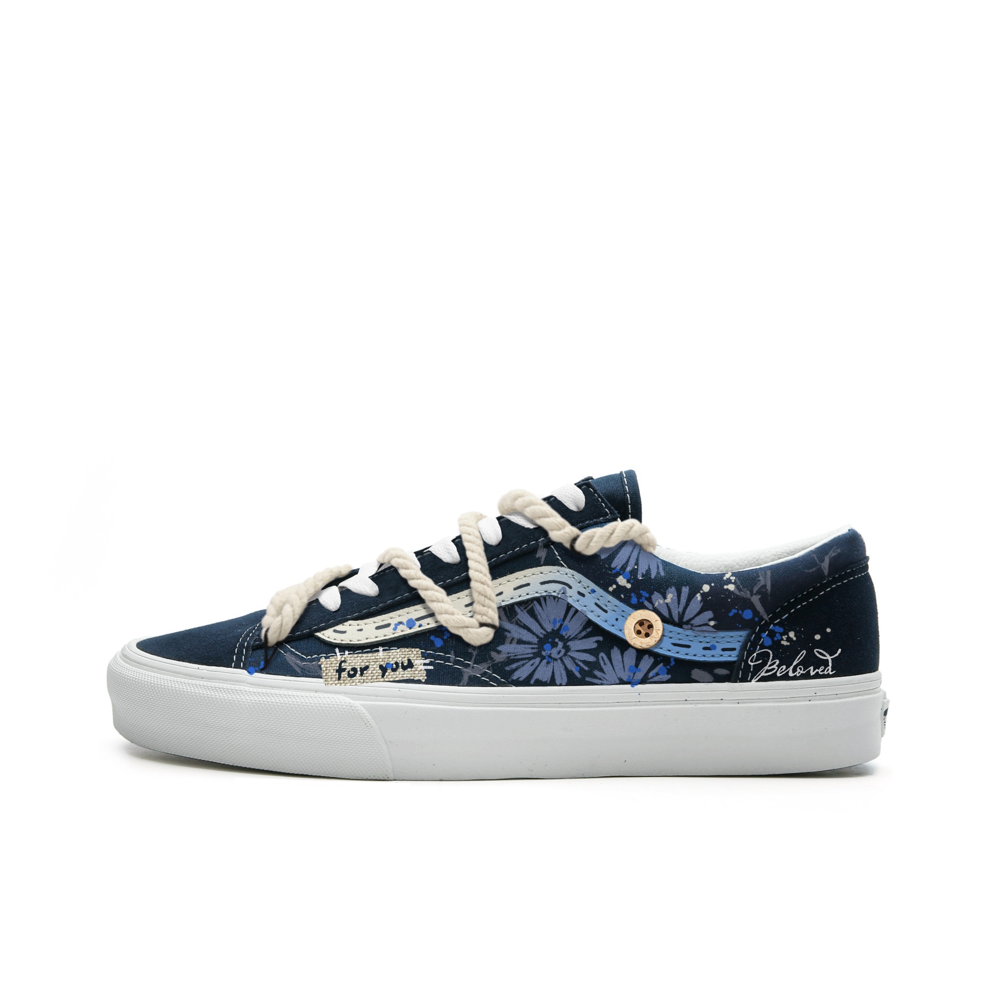 

Vans Кроссовки для скейтбординга Style 36 Unisex Blue с устойчивой к истиранию тканью