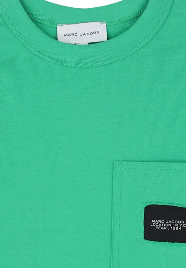 Футболка Marc Jacobs Kids, зеленый — фото 3