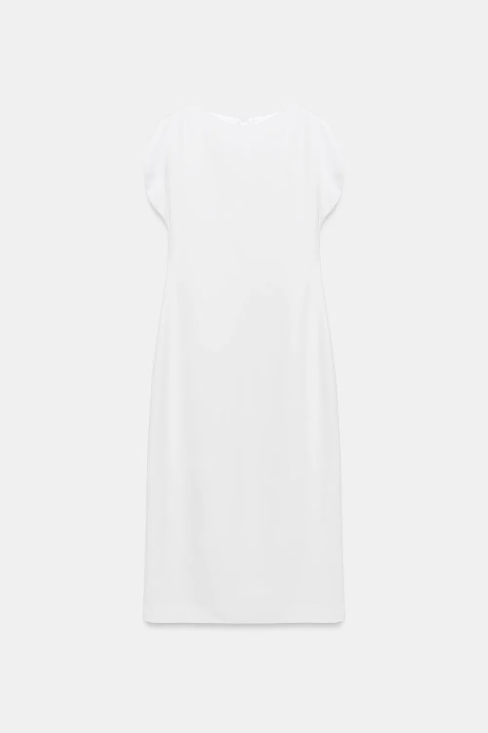 Платье миди из коллекции ZW ZARA, Oyster-white — фото 4