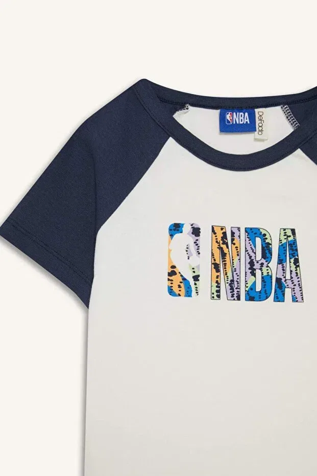 Детская футболка для девочек с принтом NBA Wordmark Fitted Defacto, Er98 — фото 4