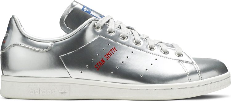 Мужские кроссовки Adidas Stan Smith, серебряный - фото