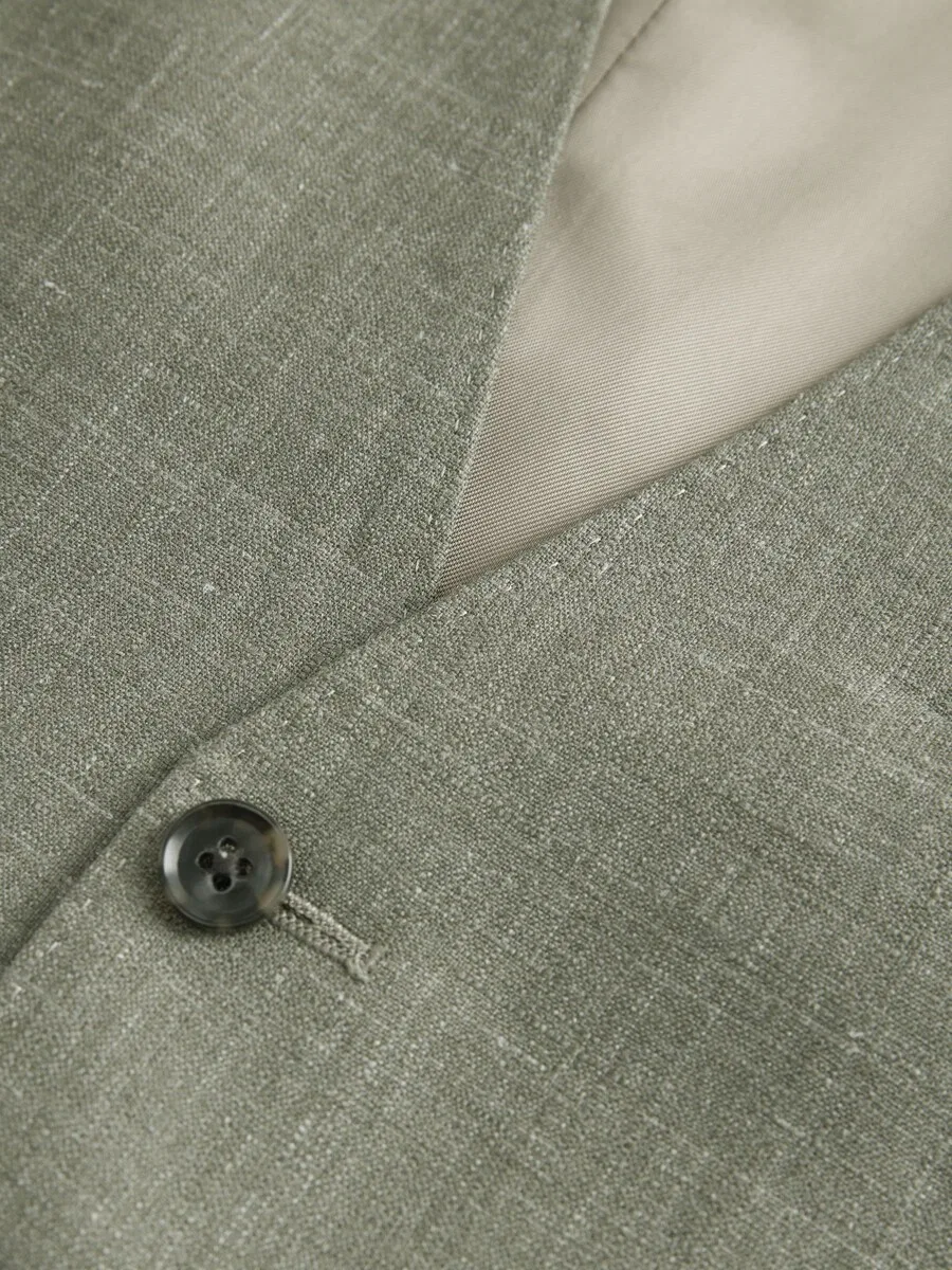 Жилет Next Suit Vest 'Signature' пастельно-зеленого цвета — фото 3