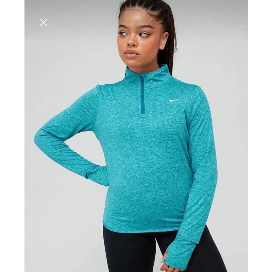 Женская спортивная куртка Nike с длинным рукавом и защитой от ультрафиолета, Зеленый