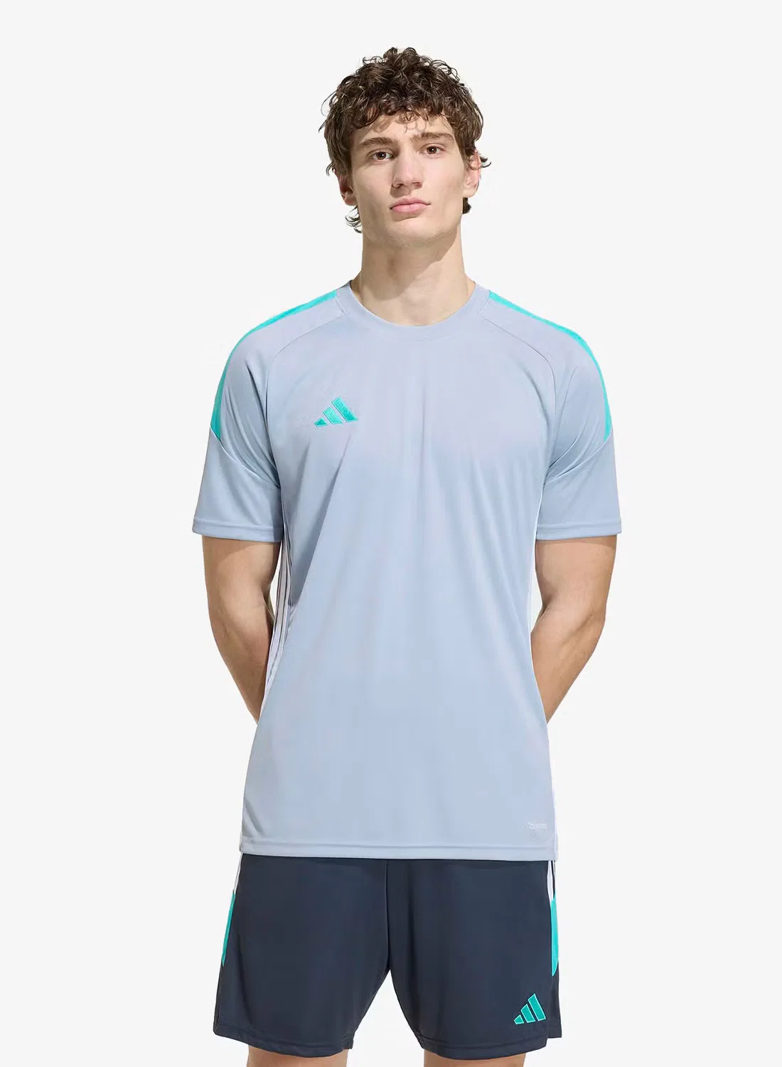 Футбольная футболка с технологией Climacool Tiro 26 Essentials Adidas, серый