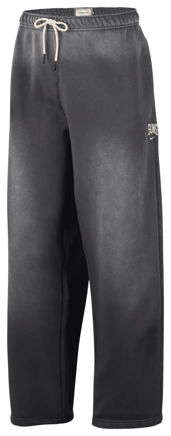 Мужские утепленные флисовые штаны Suns Basketball Wash Pants Nike, серый/белый — фото 3