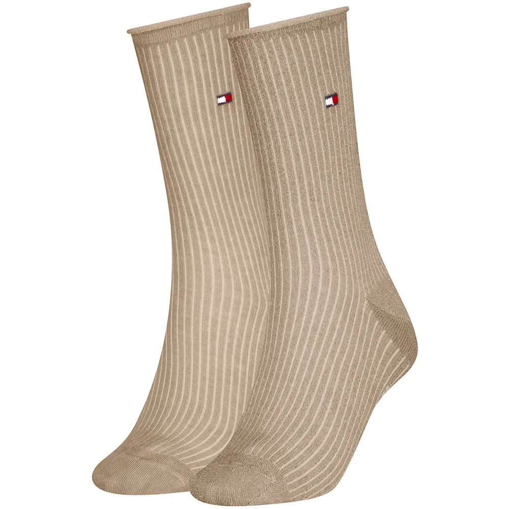 Женские носки с люрексом Tommy hilfiger, Beige