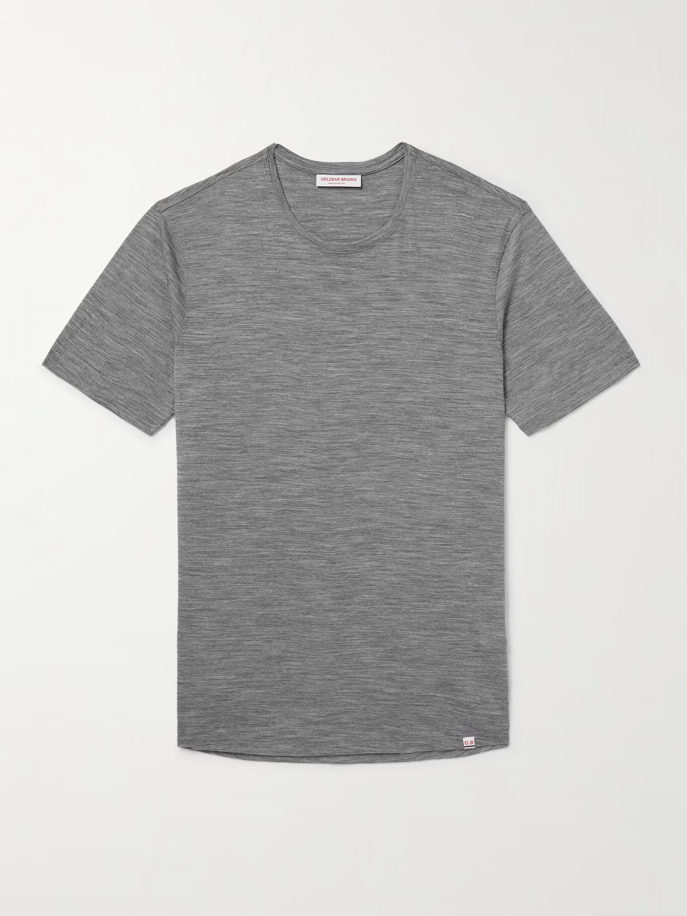 

Футболка OB-T Lux Merino Wool-Jersey ORLEBAR BROWN, серый