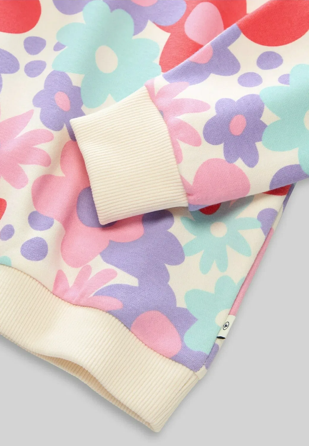 Укороченная толстовка Strick & Sweatshirts mit blumenmuster - толстовка Tom Tailor, Colorful Big Floral Design — фото 3