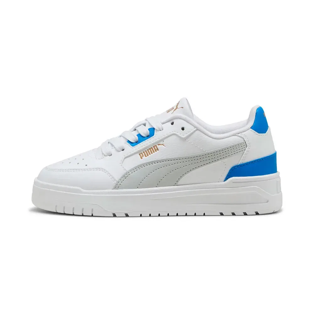 Детские кроссовки для девочек с синтетическим верхом Shuffle Downtown Lo Puma, White — фото 4