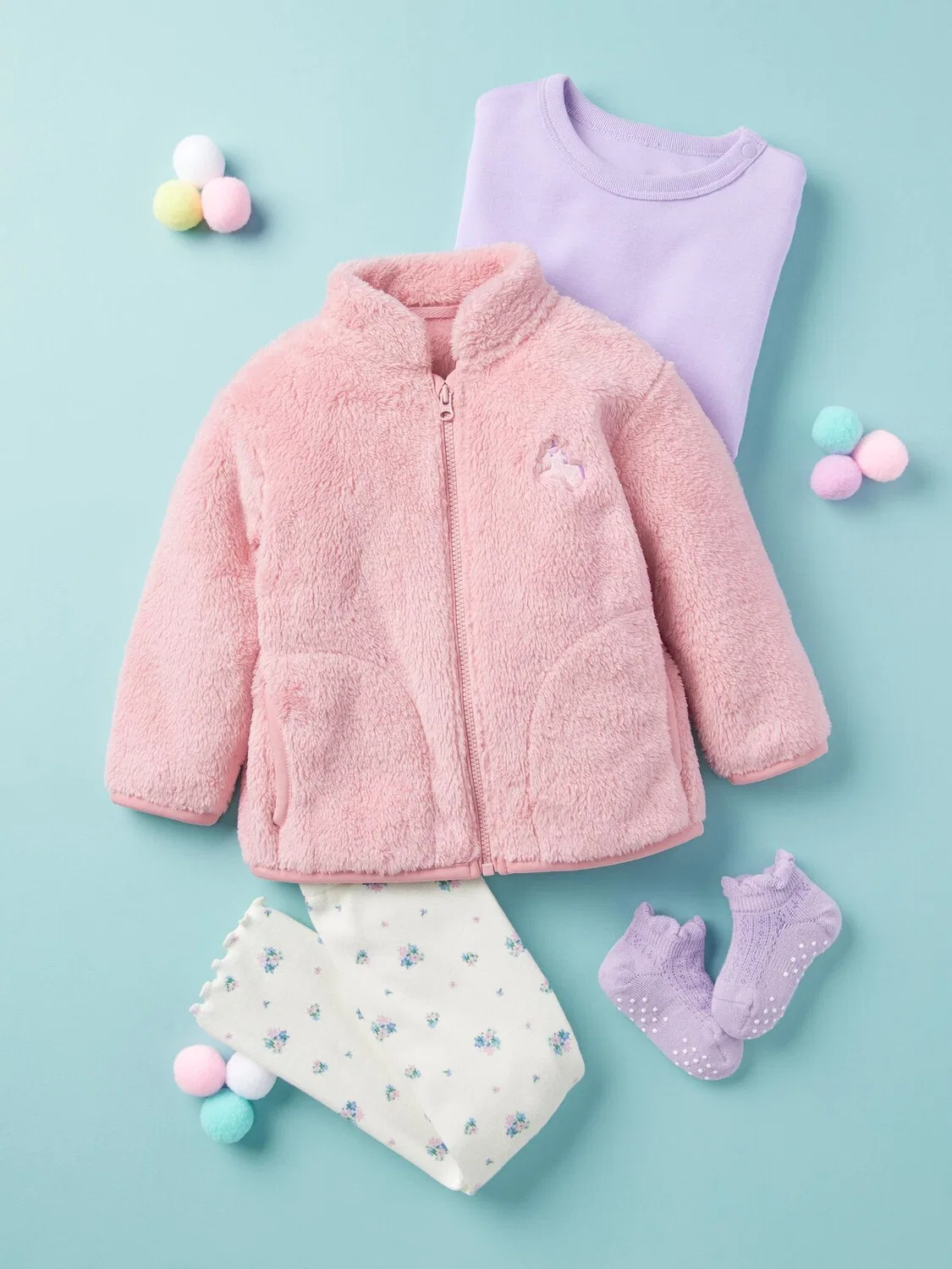 Куртка флисовая с мехом Uniqlo, женская/унисекс, бежевый — фото 3