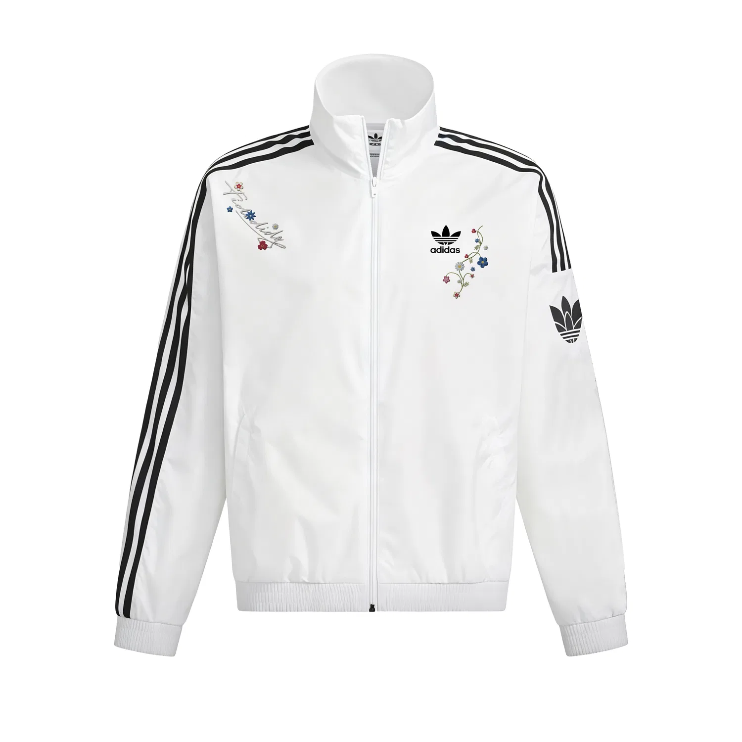 Женская куртка с воротником-стойкой Bright White Adidas Originals, Белый