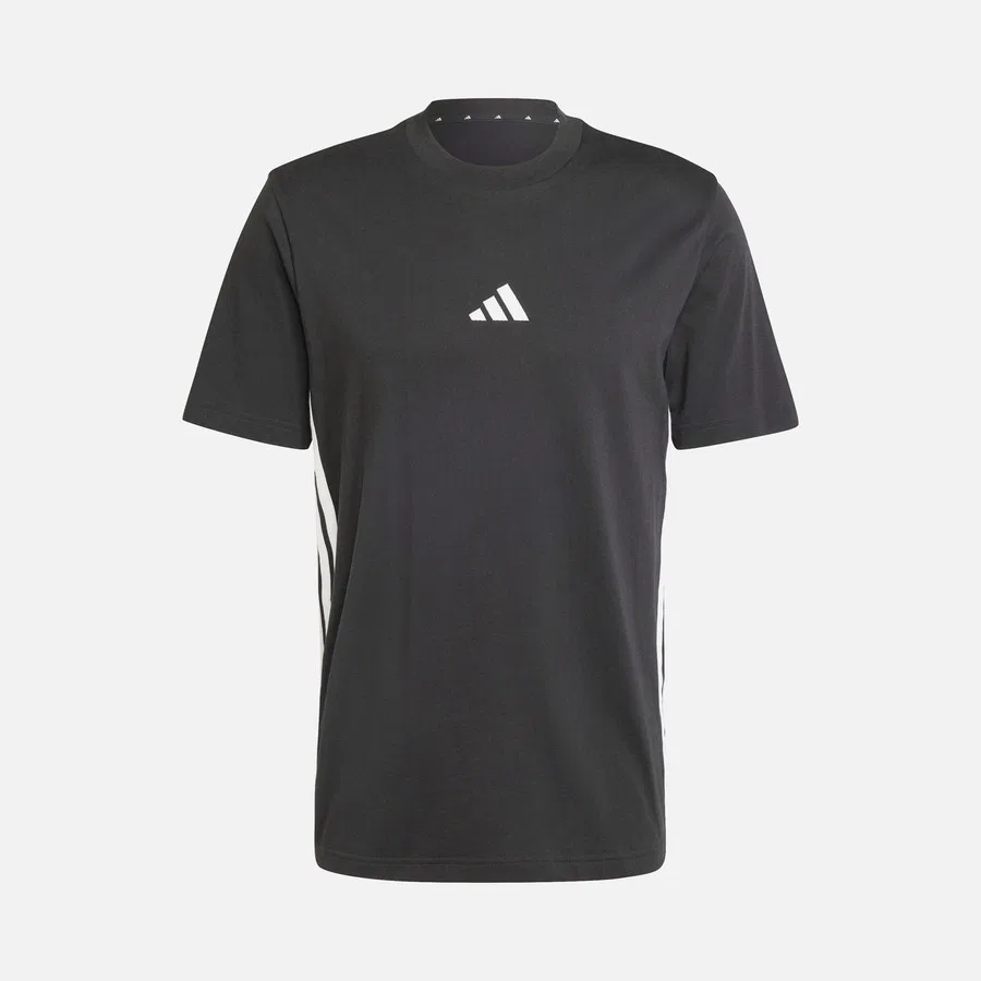 Футболка с коротким рукавом Sportswear Essentials 3-Stripes Single Jersey adidas, Черный