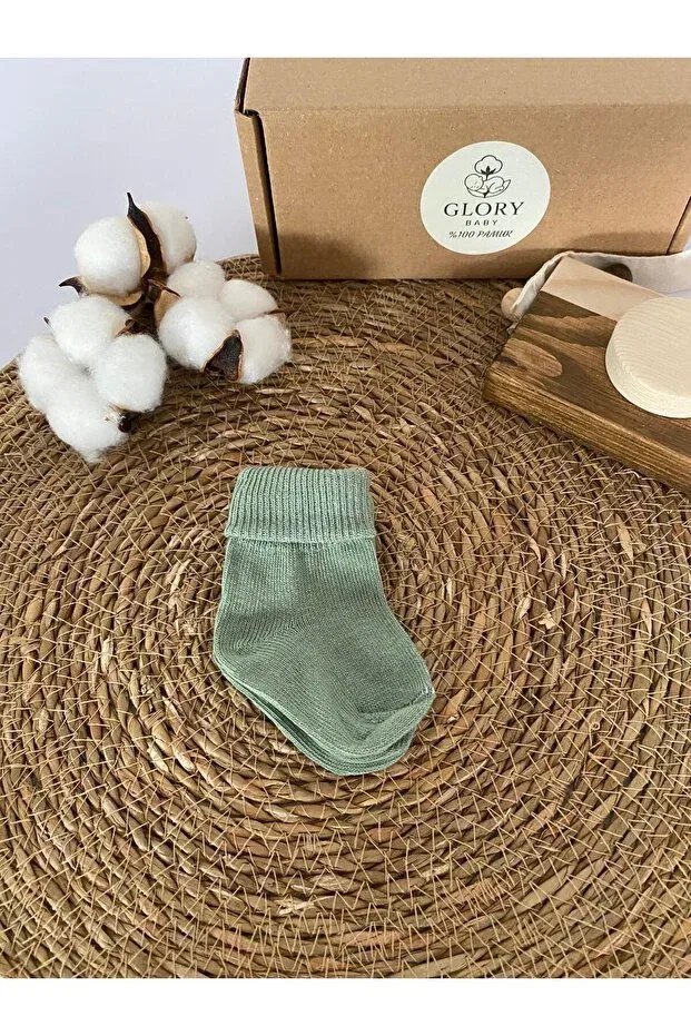 Детские носки из органического хлопка 5 пар Glory Baby, Gray Brown Mustard Benetton White — фото 3