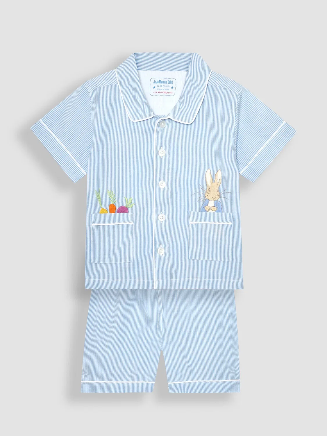 Пижама классическая Peter Rabbit Jojo Maman Bébé, голубой