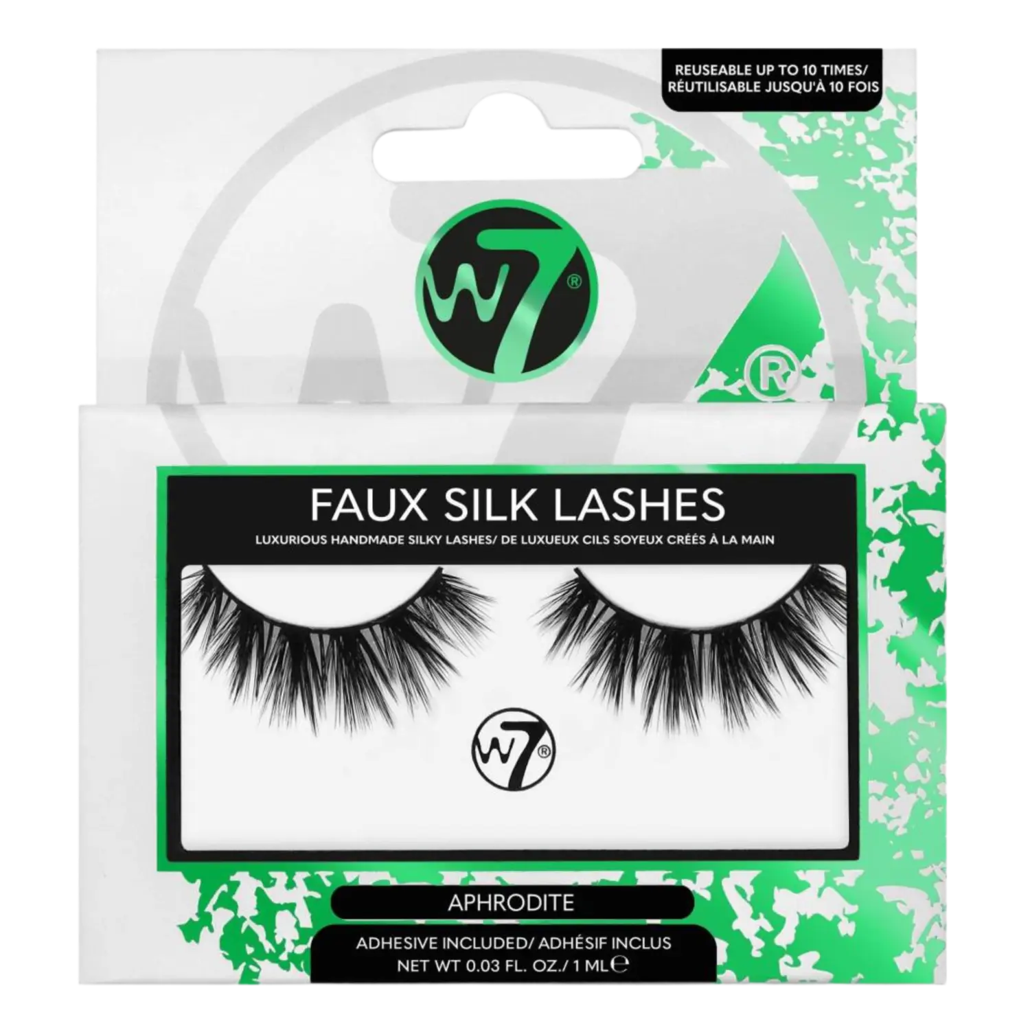 

W7 3D Faux Silk накладные ресницы Афродита, 2 шт/1 упаковка