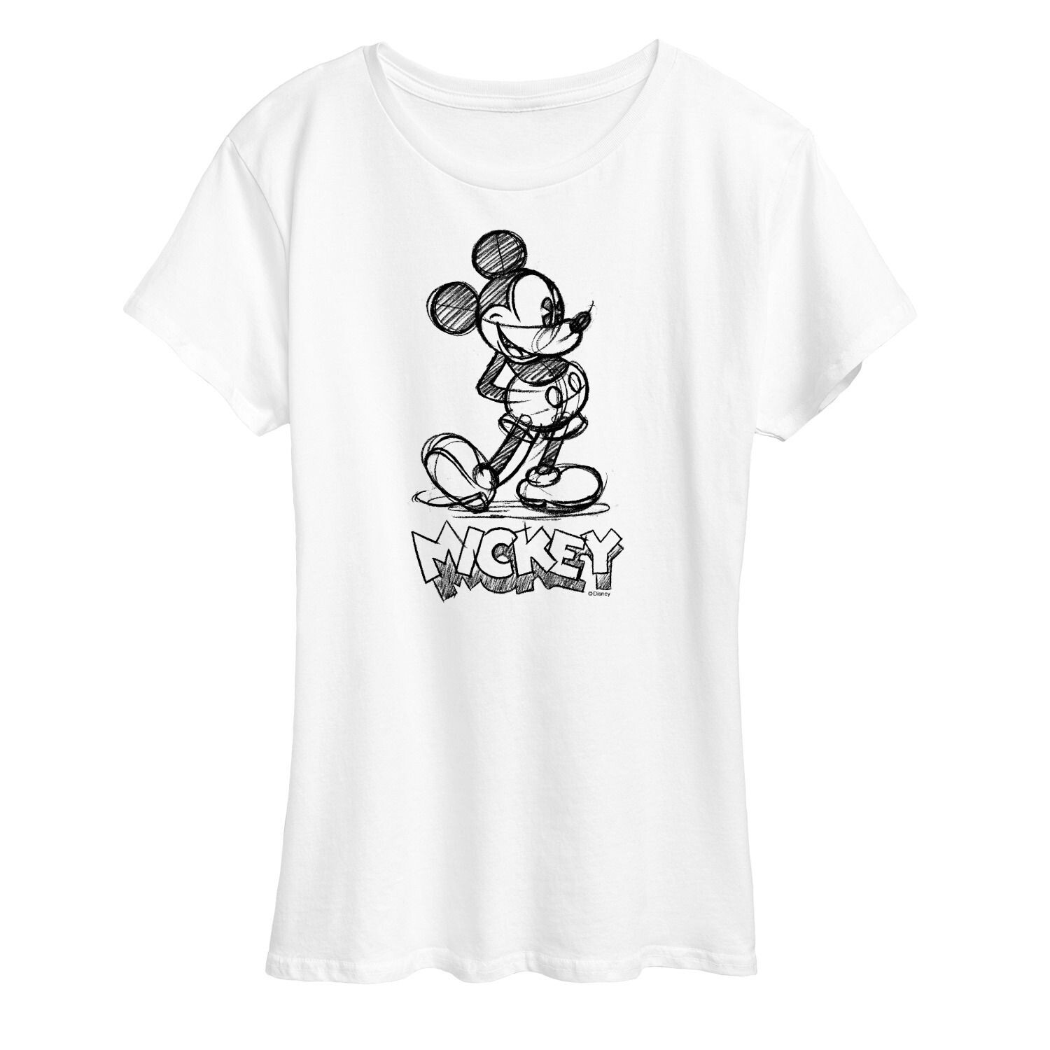 

Женская футболка с рисунком Микки Мауса Диснея Licensed Character, белый