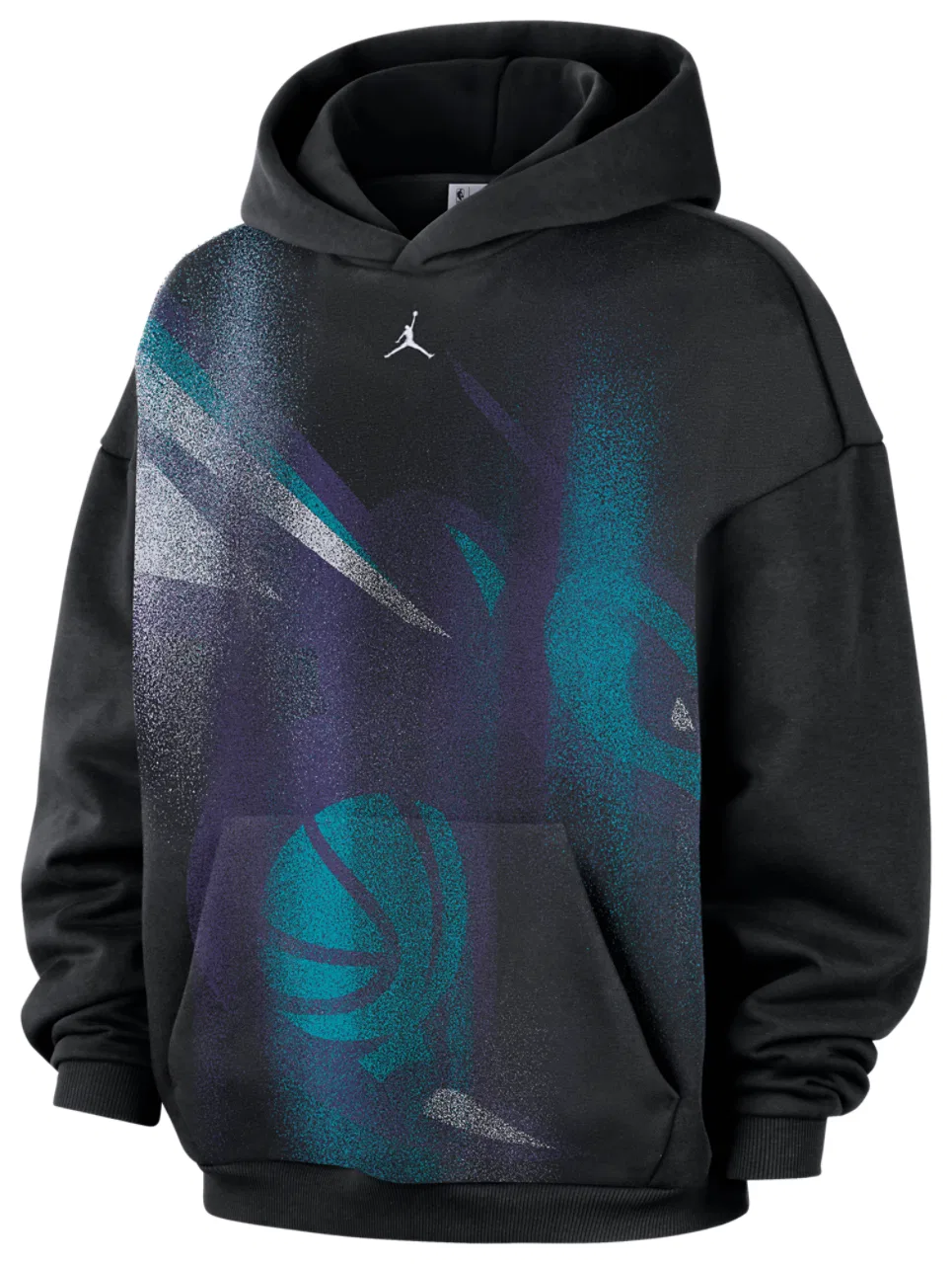Мужское худи с технологией Therma-FIT Hornets Basketball Icon Nike, белый/черный