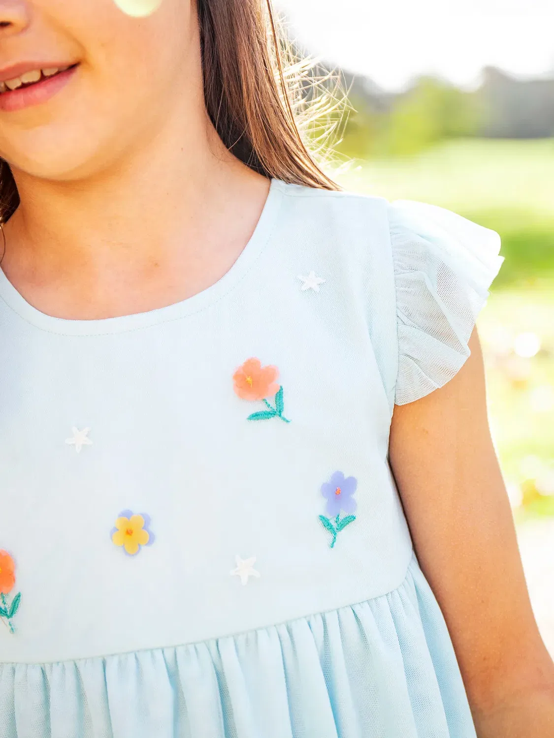 Платье из тюля Tilda Frugi, Blue — фото 4