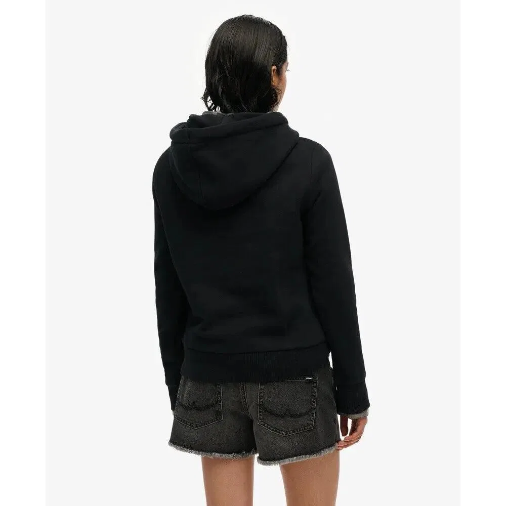 Женский свитшот с капюшоном Super Athletics Superdry, Schwarz — фото 4