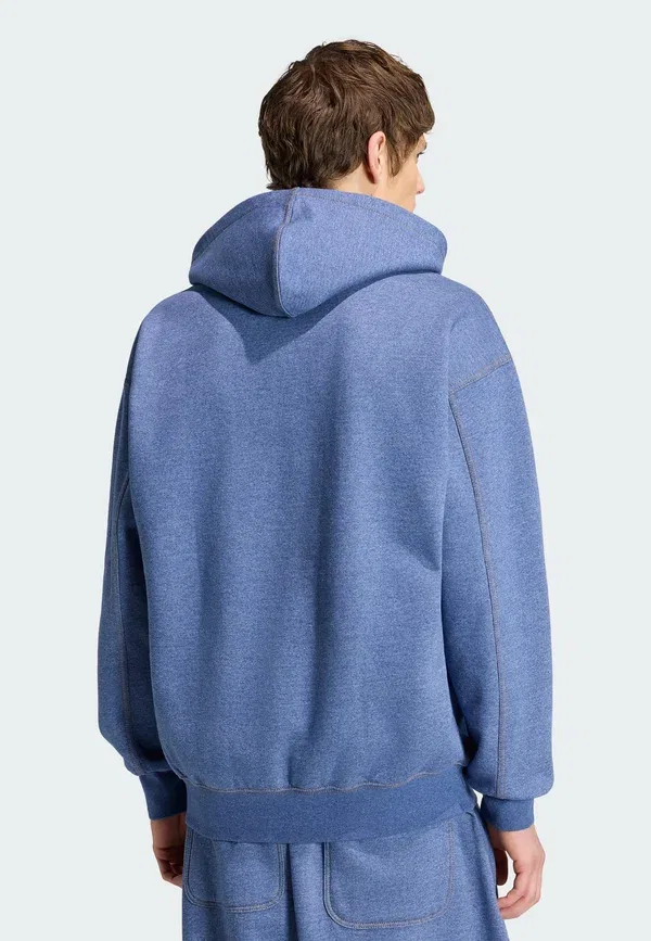 Худи маринованного цвета Adidas Originals Crew Blue Mel-kw, синий — фото 3