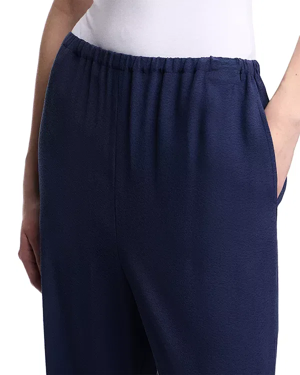 Женские брюки из жаккарда с принтом Fluid jacquard Emporio Armani, Mineral Blue — фото 4