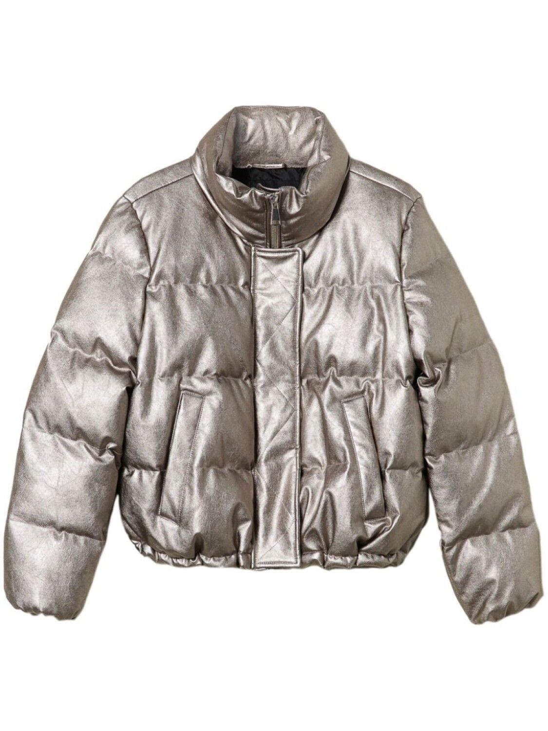 

TWINSET ламинированный пуховик, серый