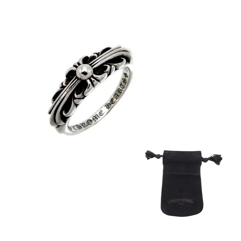 

Chrome Hearts Серебряные металлические кольца для женщин Silver