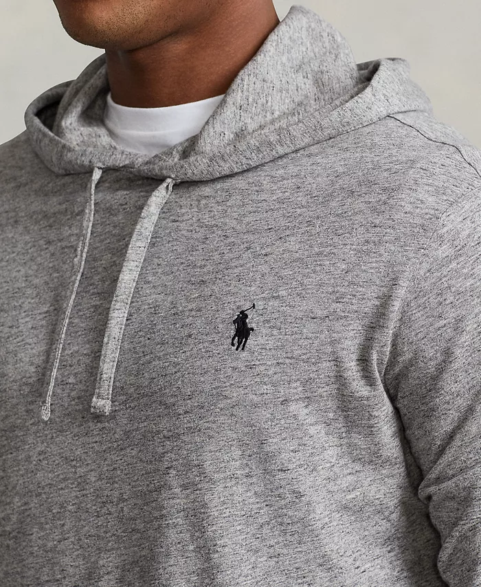 Мужская футболка с капюшоном из джерси Polo Ralph Lauren, серый — фото 3