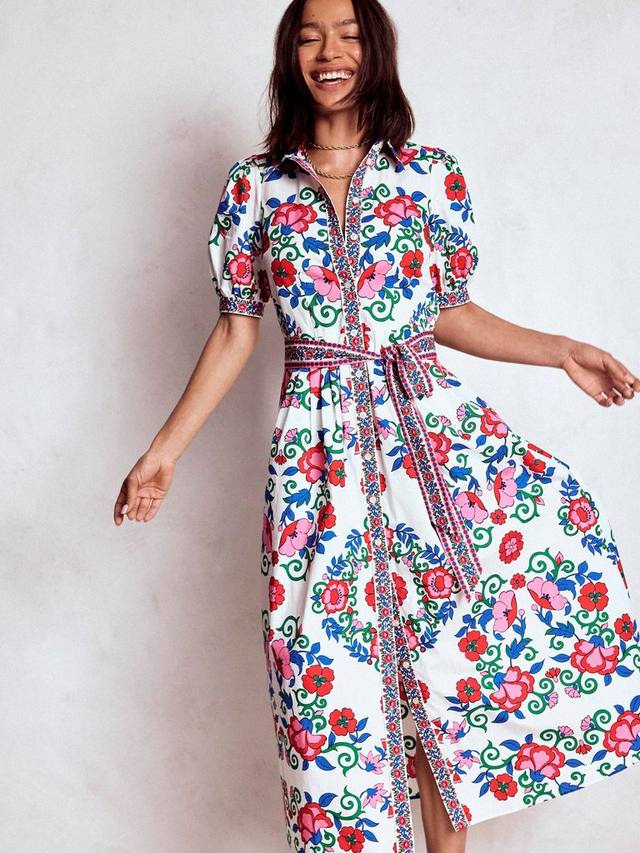 

Alexa платье-макси с цветочным принтом Boden, Multi