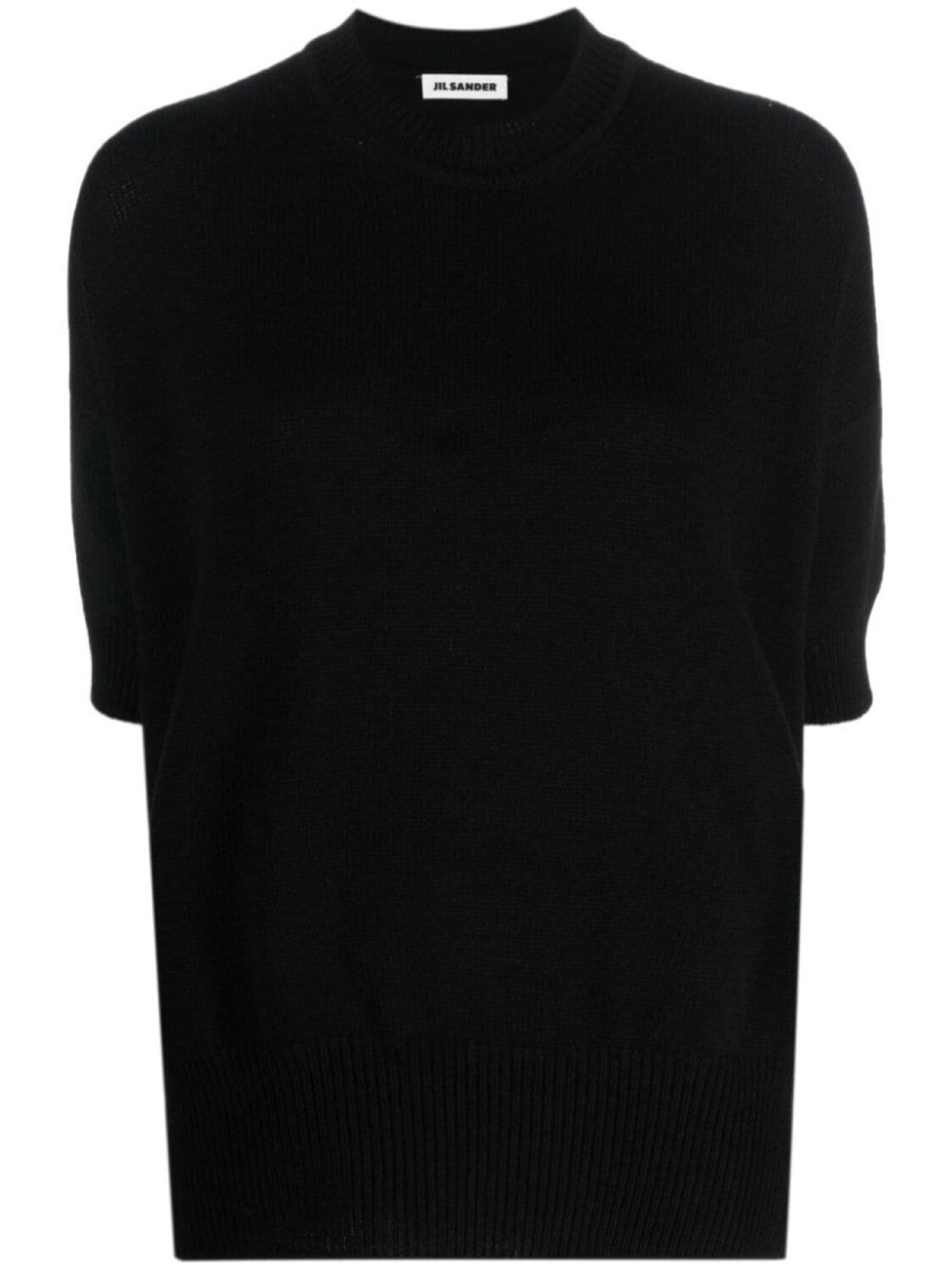 

Jil Sander кашемировый топ в рубчик, черный