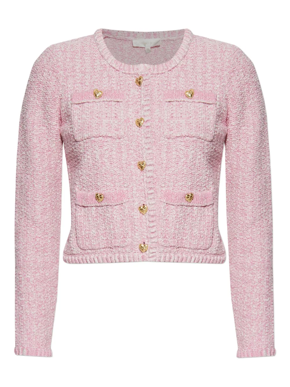 

Кардиган Delcie с карманами и пуговицами в форме сердца Loveshackfancy, розовый