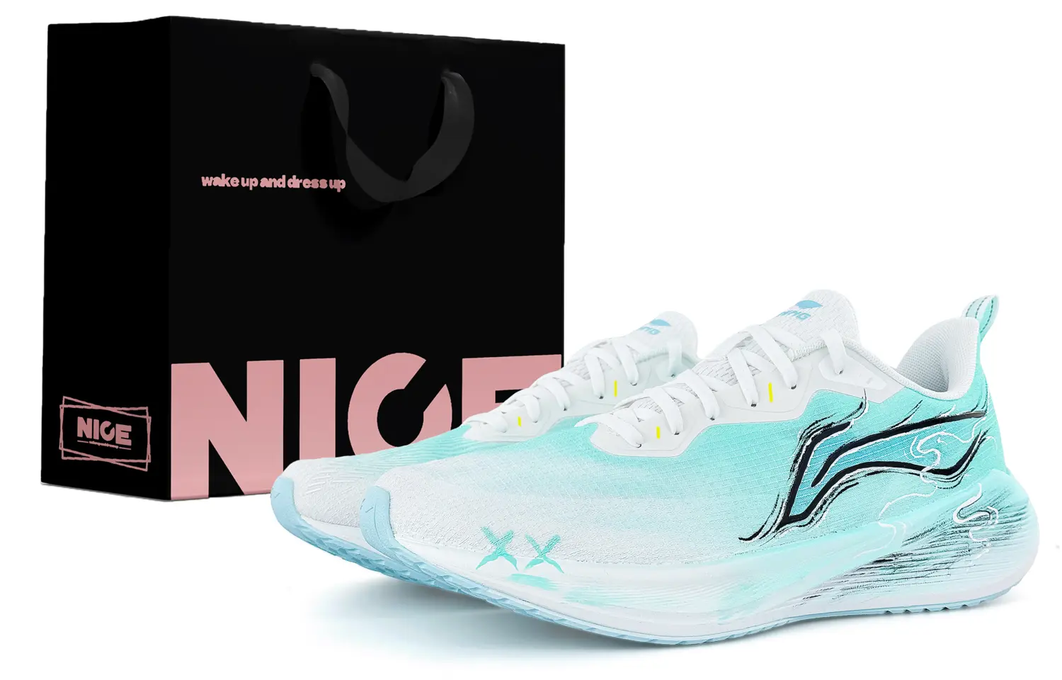 

Низкие кроссовки для бега на длинные дистанции Wuyue с противоскользящей подошвой, устойчивые к истиранию и дышащие LINING, синий