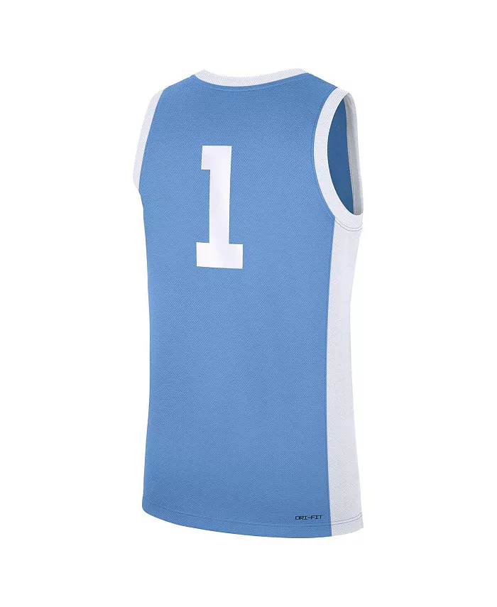 Мужская реплика альтернативной футболки North Carolina Tar Heels в цвете Carolina Blue Jordan — фото 3