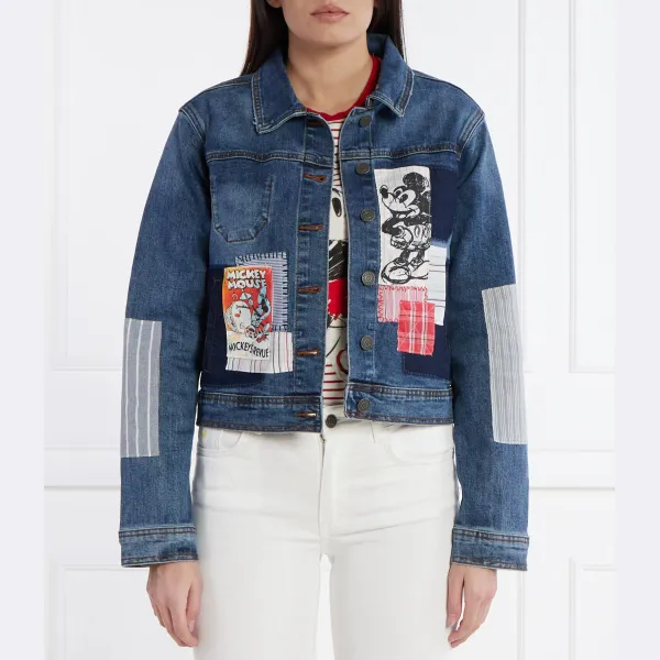 

Джинсовая куртка Desigual x Микки Маус Desigual, синий