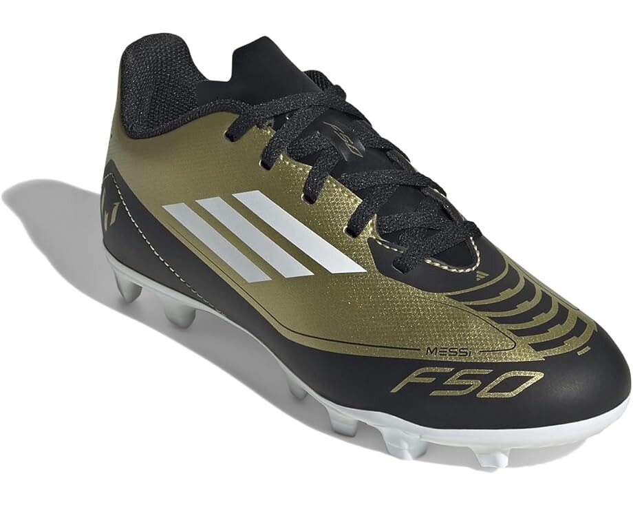 

Кроссовки adidas Kids F50 Club Messi Football Boots Flexible Ground, цвет Gold Metallic/White/Black